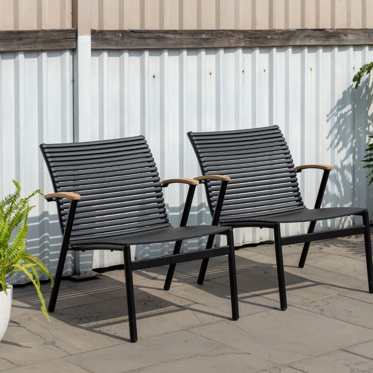 Amazonia Napoli 3-Piece, Aluminum& 100% FSC Certified Teak, Outdoor Patio Bistro Set