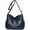 Blue, variant on Shoulder Bag for Women Large Capacity Crossbody Bag PU Leather Satchel Retro Handbag Purse
