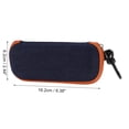 thumbnail image 4 of Estuche para gafas con cremallera Unique Bargains, almacenamiento ligero para gafas 6.38"x2.44"x1.57" Naranja, 4 of 5