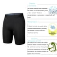 thumbnail image 4 of Pantalones cortos de compresión pantalones cortos deportivos de poliéster para hombres costuras planas negras transpirables para hombres para entrenamiento ANGGREK Otros, 4 of 8