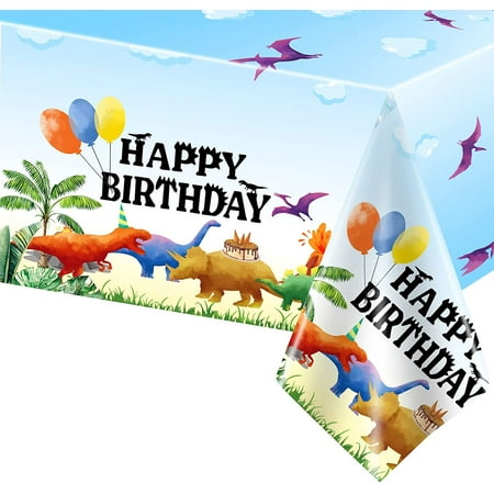 

1PCS Cartoon Story Tablecloth for Birthday Party Decorations Blue Sky White Clouds Plastic Disposable Table Cover for Birthday Party Supplies