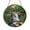 Acrylic 3.5 Inch, variant on Forest Stream Waterfall Stained Glass Style Suncatcher Window Hanging, Nature Landscape Window Decor Ornament, Woodland River and Rocks Decorative Glass Art Panel, Scenic Window Accent