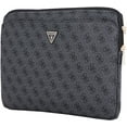 thumbnail image 3 of Guess 4G Zipper Pocket Triangle Logo Laptop Sleeve for 14" MacBook Black - GUCS14ZP4DPTK, 3 of 5