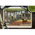 thumbnail image 3 of Greetings from Lexington, Kentucky, Vintage Halftone (9x12 Wall Art Print, Home Decor), 3 of 3