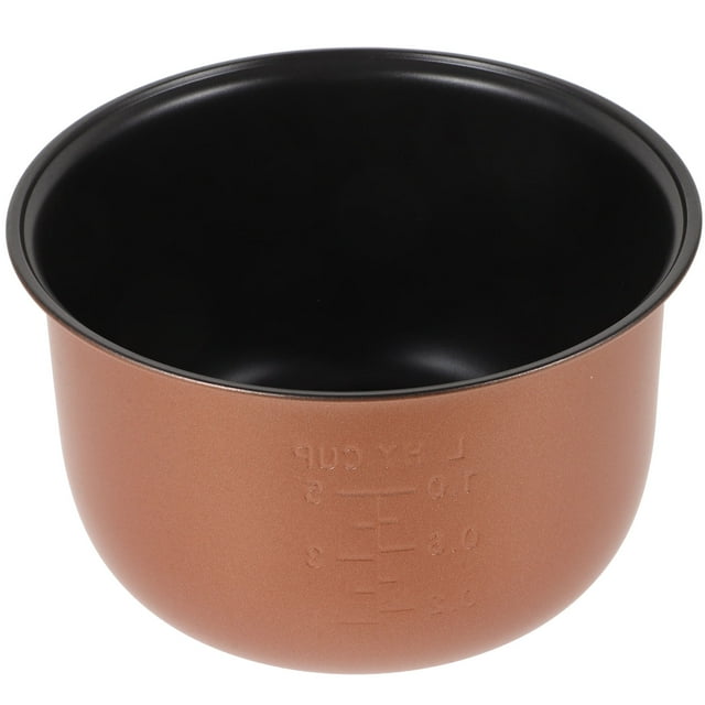 UPOUART Stainless Steel Inner Pot for Rice Cooker Replacement Sticky Rice Cooking Utensil Kitchen Accessory Aluminum Alloy Wooden 2L