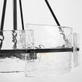 thumbnail image 6 of Farmhouse Glass Chandelier, Briignite Foyer Lighting Fixture, Modern Round Chandelier for Dining Room, Kitchen Island, Bedroom, Living Room, Entryway, Black, 6 of 6