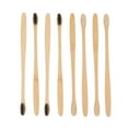thumbnail image 1 of MasteelfCA 20pcs Disposable Toothbrushes Bamboo Toothbrushes for Home (Black White), 1 of 7