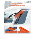 thumbnail image 3 of Snow Brush and Ice Scraper for Car Windshield, 27 Inch Aluminum Snow Removal Tool with Foam Grip, Detachable Snow Broom & Ice Scraper for Cars, Trucks, SUVs, 3 of 9