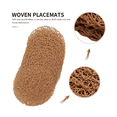thumbnail image 4 of Round Paper Woven Placemats,Decorative Rope Mesh Place Mats for Dining, Party and Wedding 48PCS, 4 of 8
