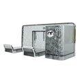 thumbnail image 4 of Hair Dryer Holder, Wall Mounted Stylish Water Ripple Convenient StorageBlow Dryer Holder for Hair Tools, 4 of 7