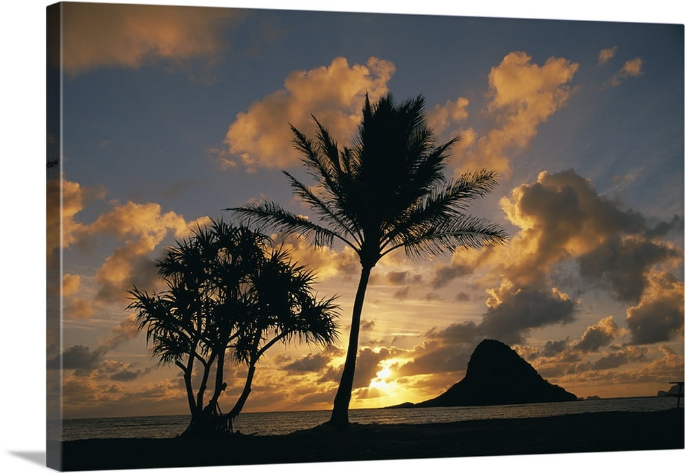 Great BIG Canvas "Hawaii, Oahu, Kualoa County Beach Park, Mokoli'i