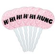 thumbnail image 1 of Hung Cupcake Picks Toppers - Set of 6 - Pink Speckles, 1 of 1