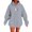 Grey1, variant on Women Hoodies Halloween Unisex Cute Little Ghost Print Sweatshirt Long Sleeve Pullover Tops Fall Winter Warm Apparel Black L