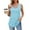 Light Blue(New), variant on PNTUTB Women's Solid Color Basic Tees Comfortable Fit Round Neck Camisole Sleeveless Casual Blouses