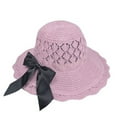 thumbnail image 1 of LinYooLi Summer Foldable Beach Hat For Going Outdoors By The Sea Hat For Women Sunshade Straw Hat for Sun Protection, 1 of 6