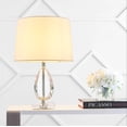 thumbnail image 2 of Pasargad Home Trento Metal & Crystal Table Lamp Lights, White & Clear, 2 of 4