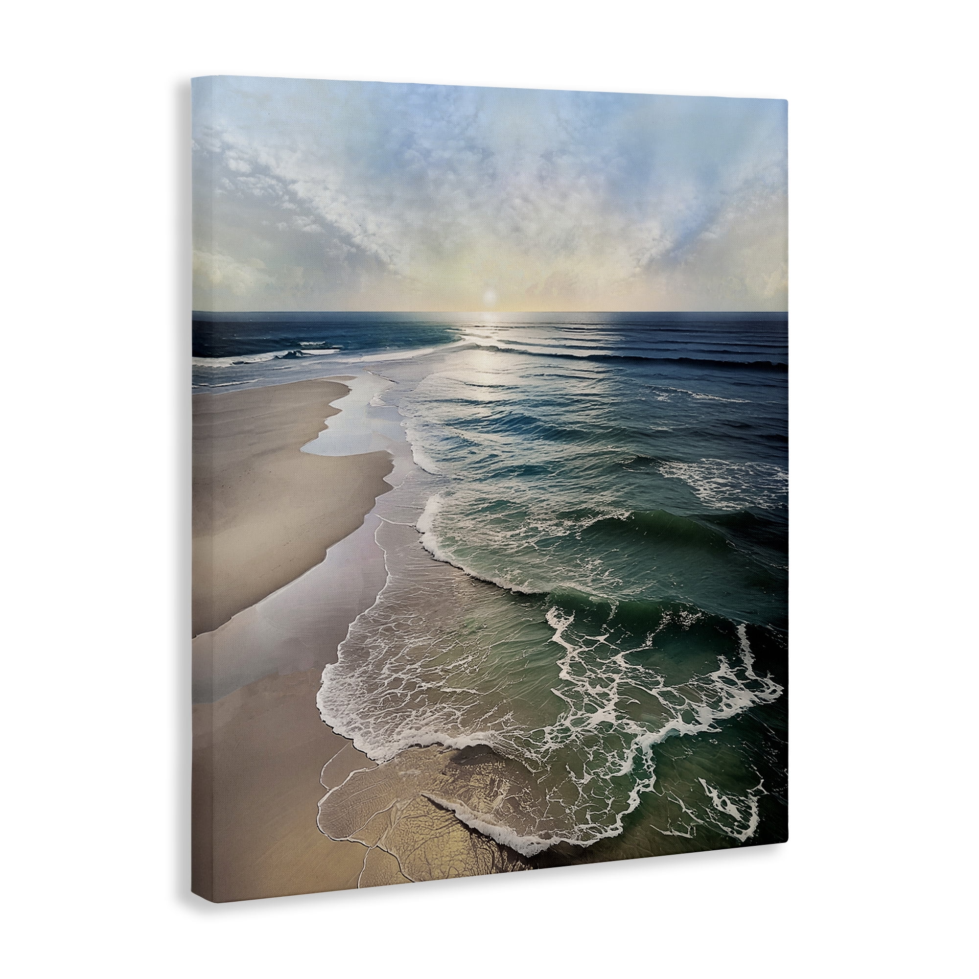 Stupell Industries Tranquil Shoreline with Soft Light Canvas Wall Art, design by Mike Calascibetta