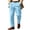 Light Blue, variant on TOMVIGX Mens Striped Dress Pants Loose Fit Elastic Waist Button Closure Wide Leg Business Slacks with Pockets Daily Casual Trousers