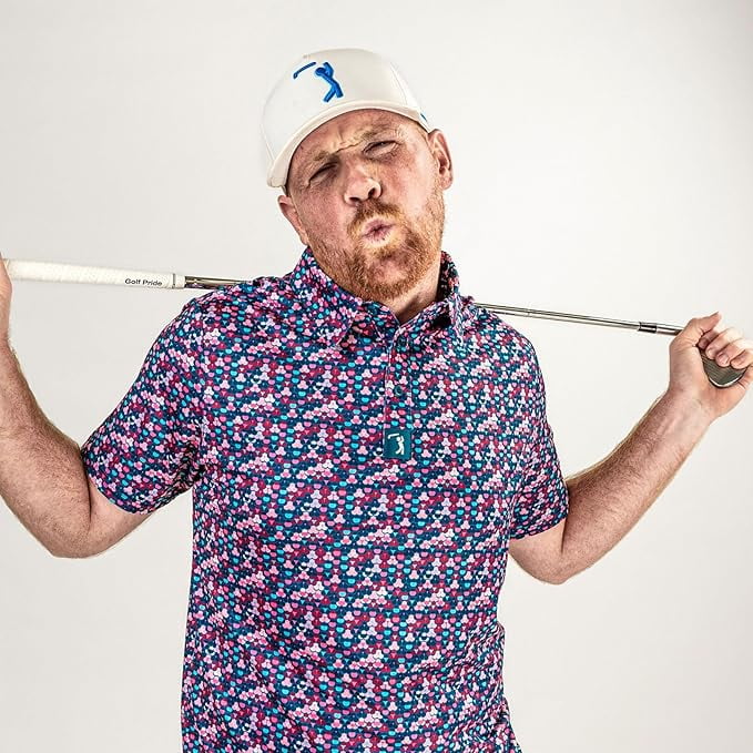 Bogey Bros Men's Way Stretch Short Sleeve Golf Polo Shirt (XX