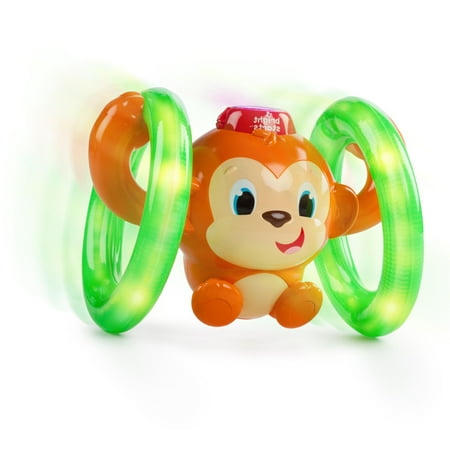 Grow Monkey - Bright Starts Roll & Glow Monkey Toy with Lights and Melodies