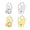 White gold, variant on Petal Designed Earring Stabilizers Secure Fit For All Day Wear Portable Brass Jewelry Enhancers