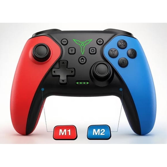 Control inalámbrico AIfasterfly para Nintendo Switch/Lite/OLED, mando Bluetooth con 2 botones traseros programables, sensación tipo ratón, activación, turbo y batería de 14 h