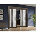 thumbnail image 3 of Sliding Closet Double Bi-fold Doors | Planum 2102 Chocolate Ash Frosted Glass, 3 of 5