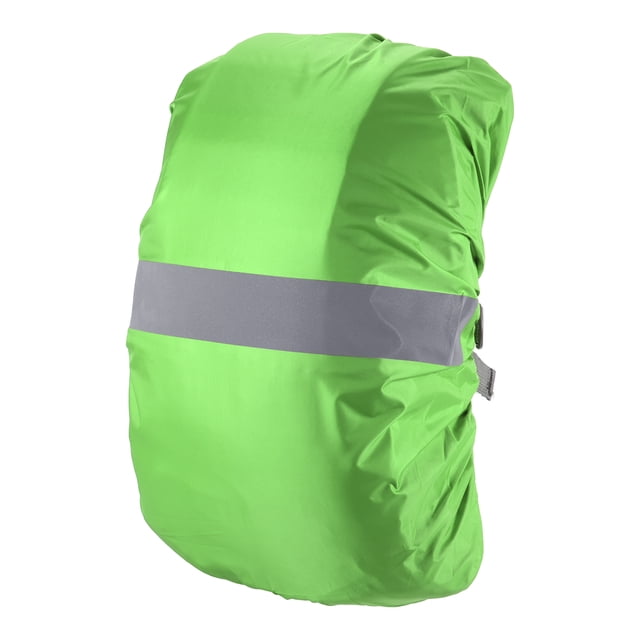 Unique Bargains 55-65L Waterproof Backpack Rain Cover with Reflective Strap L Lawn Green