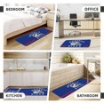 thumbnail image 3 of Juego de 2 alfombrillas de cocina de terciopelo de cristal con el logotipo del equipo de fútbol Bills, alfombrilla absorbente antideslizante para el hogar, el dormitorio y la cocina, 3 of 6