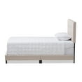 thumbnail image 2 of Baxton Studio Brookfield Modern and Contemporary Beige Fabric Twin Size Bed, 2 of 7