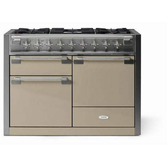 Aga Ael481df Elise Series 48" Wide 6 Cu. Ft. Free Standing Dual Fuel Range - Fawn