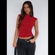 thumbnail image 5 of Camisetas Básicas Sin Mangas para Salir de Mujer, Cuello Alto, Ropa de , Camisetas Lindas Sin Mangas, Conjuntos de Verano Y2K. Rojo XXL, 5 of 9