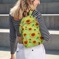 thumbnail image 7 of Balery Sunflower Leaves Vintage Canvas Backpack for Men and Women - Large Capacity, Durable Travel Laptop Bag for School, Work, Hiking, and Outdoor Activities, 7 of 7