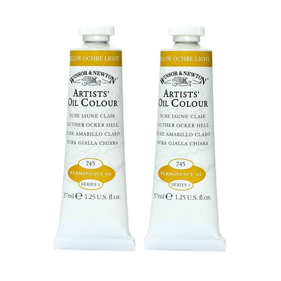 Artists' Oil Colours yellow ochre light, 745, 37 ml (pack of 2)
