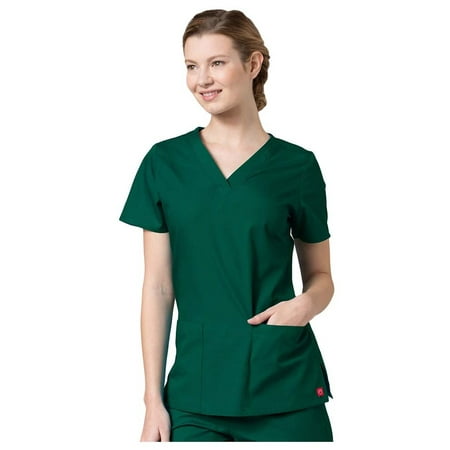 

Red Panda Women s V-Neck Two Pocket Solid Scrub Top