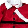 thumbnail image 2 of Infant Boys Red Velour Santa Claus Suit 3 Piece Christmas Outfit Set 3-6 Months, 2 of 2