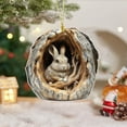 thumbnail image 3 of Animals Ornaments, Spring Winter Animals Ornaments, Colorful Rabbit Forest Animal Decoration for Animal Lovers, Animal Christmas Tree Charm, Ornaments, Best Gifts for Family Friends-Rearview Backpack, 3 of 5