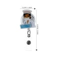 thumbnail image 4 of STOBOK Multi-Function White Badge Holder with Retractable Reel and Back Clip for Name Cards, 4 of 6