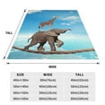 thumbnail image 3 of Balery Elephant Giraffe Overcomes Fear By Walking On High Rope Manta de Felpa Suave y Acogedora – Cobija de Franela Aterciopelada para Cama, Lavable y Cálida para Sofá, Mascotas, Transpirable-60"x50", 3 of 7