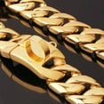 thumbnail image 4 of GKNET 32mm Gold Large Dog Bulldog Pet P Choke Chain Training Collars 24k Gold Plated-Gold-14inch, 4 of 8