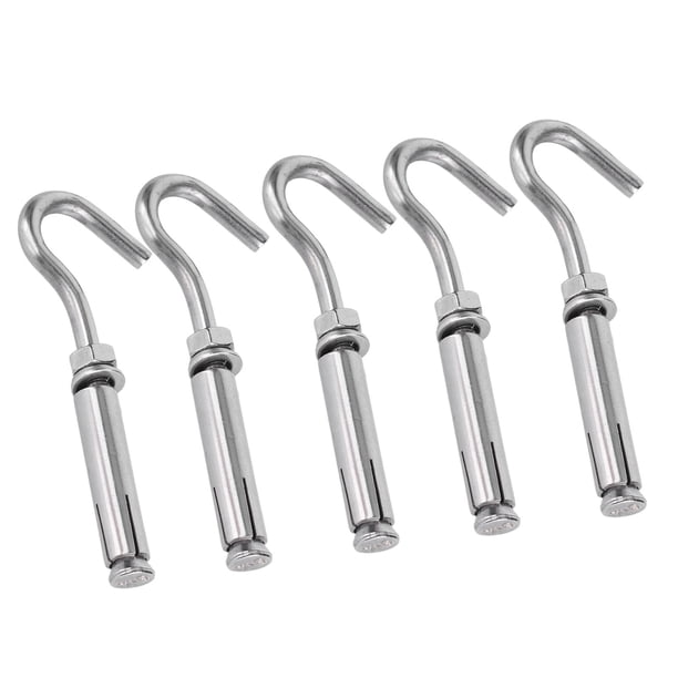Gancho, tornillos de expansión de apertura de acero inoxidable 304 Gancho de copa abierta Gancho de expansión de apertura resistente y resistente