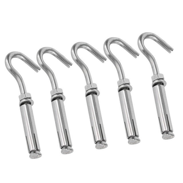Opening Expansion Hook, Wear Open Cup Hook Durable Anti Rust for Indoor for Outdoor M6