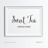Sweet Tea Formal Black & White Wedding Party Signs - Walmart.com