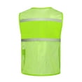 thumbnail image 3 of Reflective Mesh Safety Vest for Men Women with Big Pockets and Zipper Front High Visibility Brathable Vest Hi Vis Construction Work Vest, 3 of 4