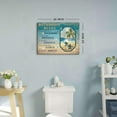 thumbnail image 4 of Sea Turtle Bathroom Decor Teal Blue Bathroom Rules Wall Art Rustic Beach Themed Funny Quotes Words Pictures Toilet Sign Canvas Prints Artwork for Bathroom Door Restroom Laundry Home Decorations 12x16", 4 of 6