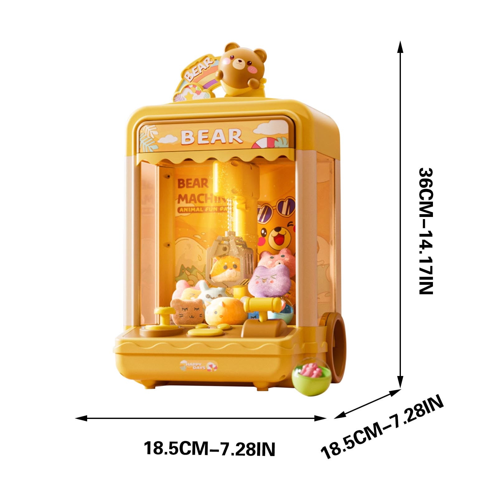 Plastic Mini Candy Vending Machine Toy For Kids With Lights Sounds Prizes Surprise Eggs
