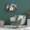 thumbnail image 4 of Canvas Wall Art - Ray Heere 'Cats And Dogs 5' Wall Art for Living Room, Bedroom, or Office Décor by Trademark Fine Art - 32 x 22 Inches, 4 of 4