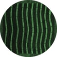 thumbnail image 1 of Ahgly Company Indoor Round Abstract Emerald Green Modern Area Rugs, 5' Round, 1 of 4
