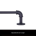 thumbnail image 3 of Sun Zero Bronn Wrap Around Window Curtain Rod, 66-120", Matte Black, 3 of 5
