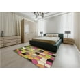 thumbnail image 5 of Ahgly Company Machine Washable Indoor Square Transitional Metallic Gold Area Rugs, 4' Square, 5 of 7